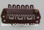 XL ORDER 100 PCS 2.8 cm donker bruine clips