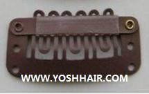 3.2 cm donker bruine clips
