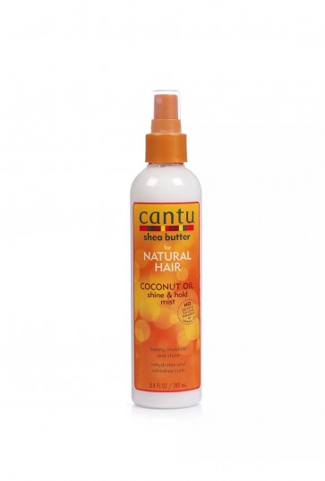natural hair coconut oil shine & hold mist