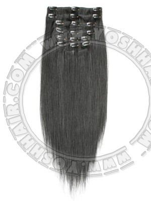 COMPLETE CLIP IN SYSTEEM #1B 45CM OF 55CM LANG