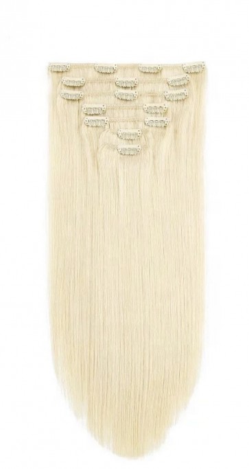 Clip in blond 613 55cm