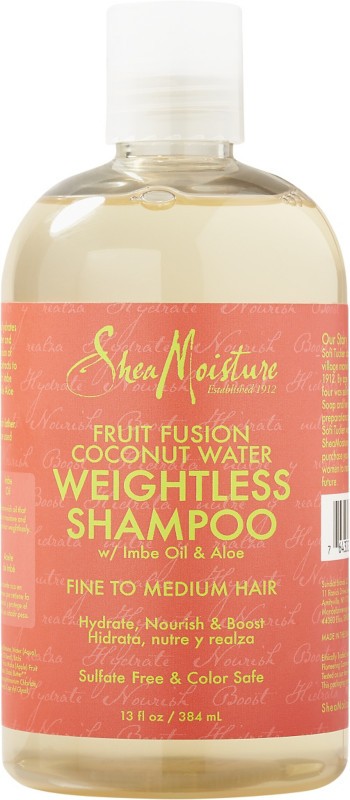 fruit infused coconut water weightless shampoo