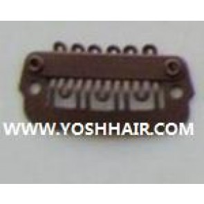 2,3cm donker bruine clips
