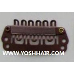2.8 cm donker bruine clips