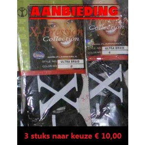 AANBIEDING 3 stuks X-pression