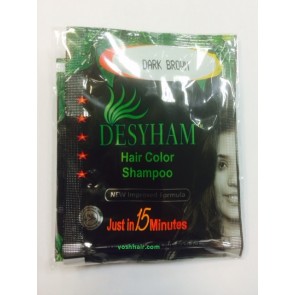 Desyham Hair color shampoo dark brown