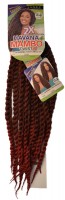 2X HAVANA MAMBO TWIST BRAID 24 Inch #1b Burgandy  Black