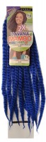 2X HAVANA MAMBO TWIST BRAID 24 Inch #blue